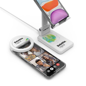 Zoom Kit Wireless Phone Charging stand and Ring Light